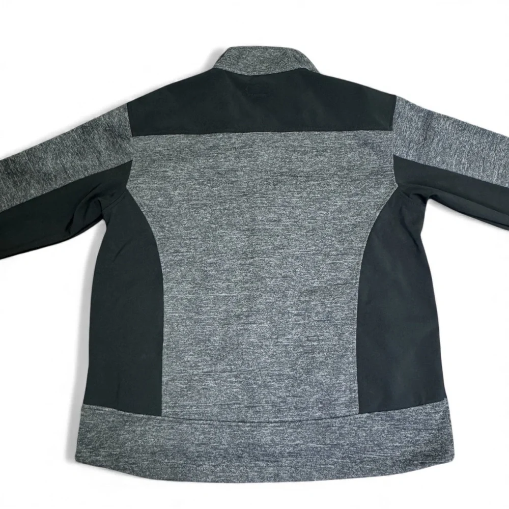 NRA Gray and Black Lined Fleece Zip Jacket Size M - Picture 6 of 6